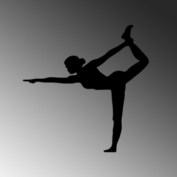 Wallity Yoga 11 Escultura de pared de metal negra Wallity Yoga 11 Escultura de pared de metal negra